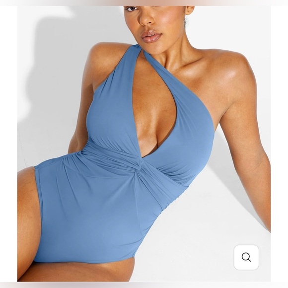 SHAPELLX Smart Sculpt Ruched Twist-Front Shaping Swimsuit - NWT - Picture 2 of 9